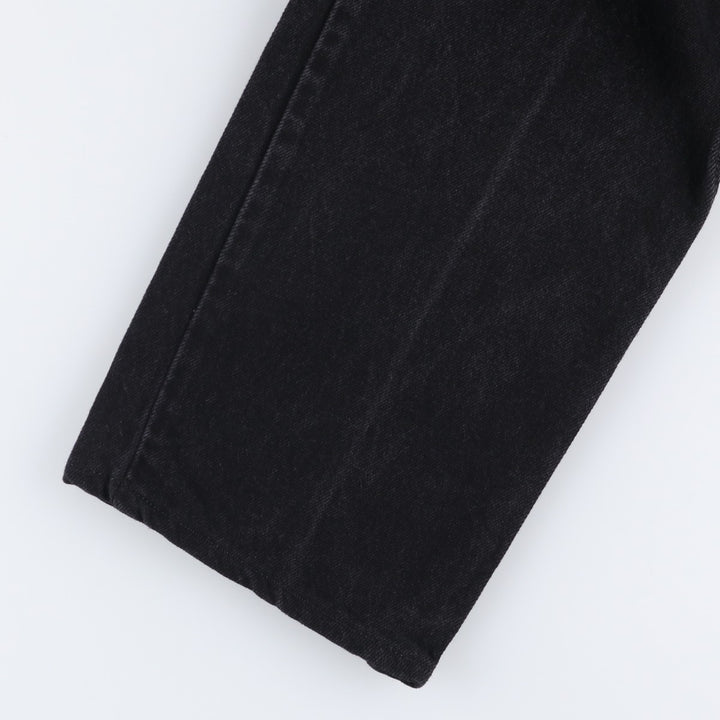 00'S Levi's 550 Relaxed Fit Black Denim Tapered Denim Pants Men's W33 cotton black type Vintage Second Hand