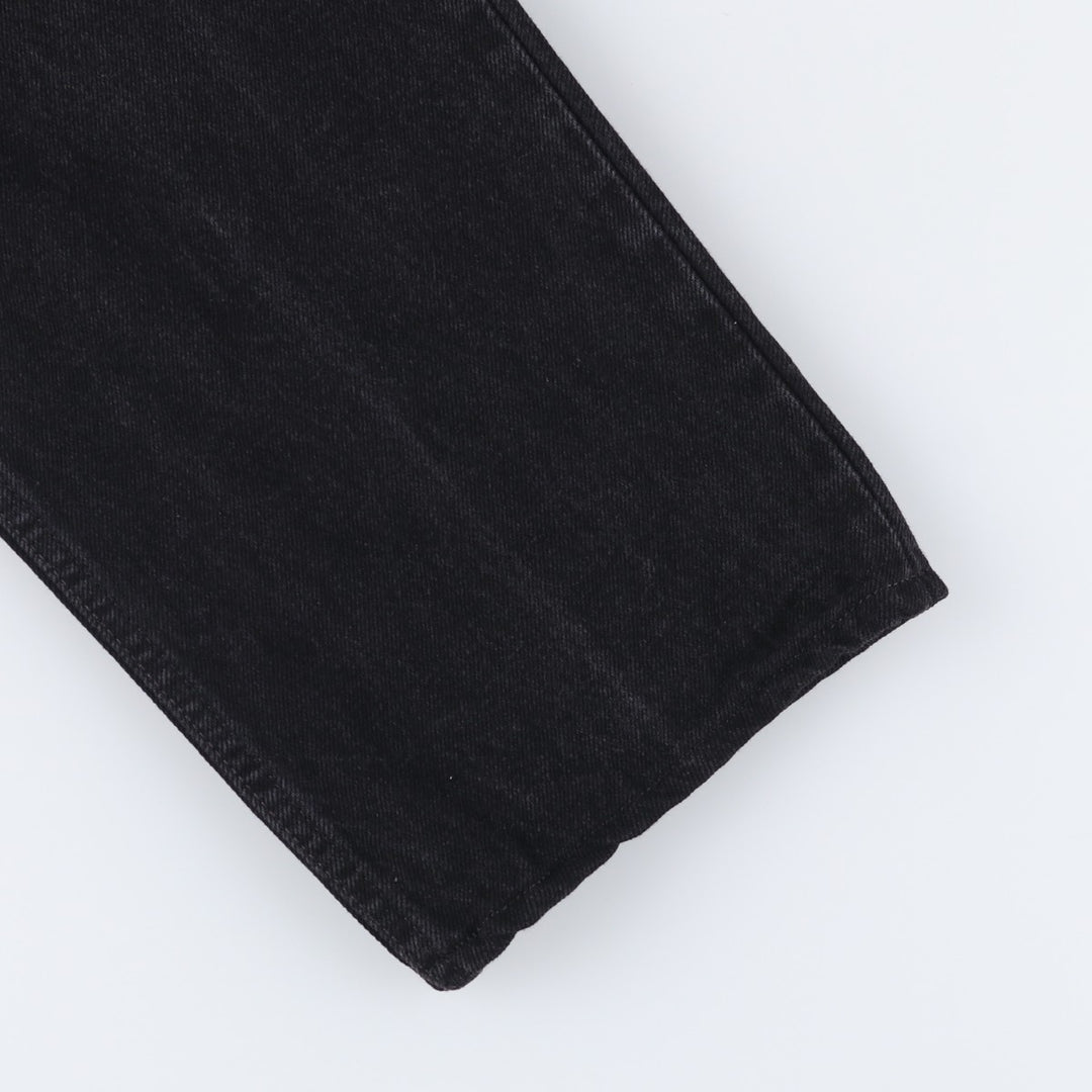 00'S Levi's 550 Relaxed Fit Black Denim Tapered Denim Pants Men's W33 cotton black type Vintage Second Hand