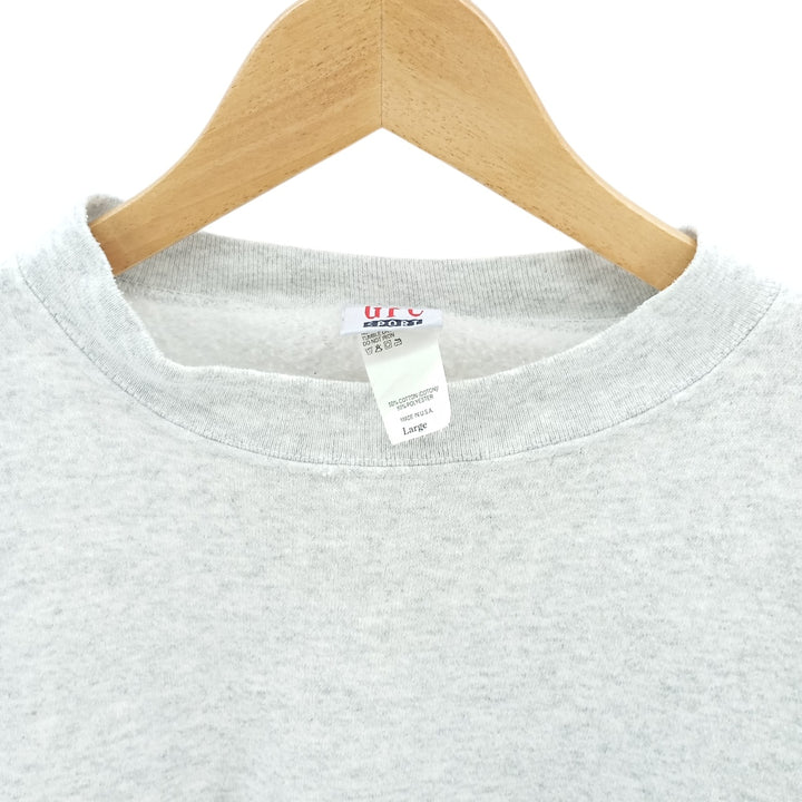 GFC Plain Blank Sweatshirt, Made in USA, Men's Size L cotton gray type Vintage Second Hand
