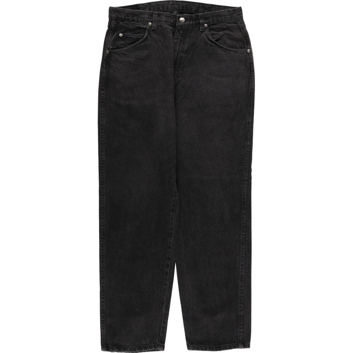 Vintage 90'S Wrangler black denim straight-leg jeans for men, size W33. unclear black type Vintage Second Hand