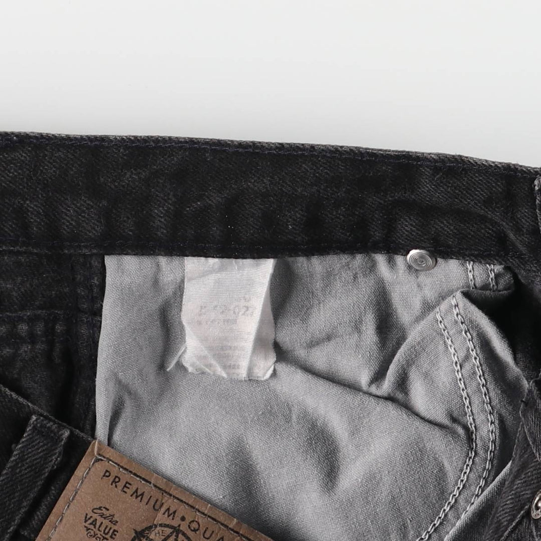 Vintage 90'S Wrangler black denim straight-leg jeans for men, size W33. unclear black type Vintage Second Hand