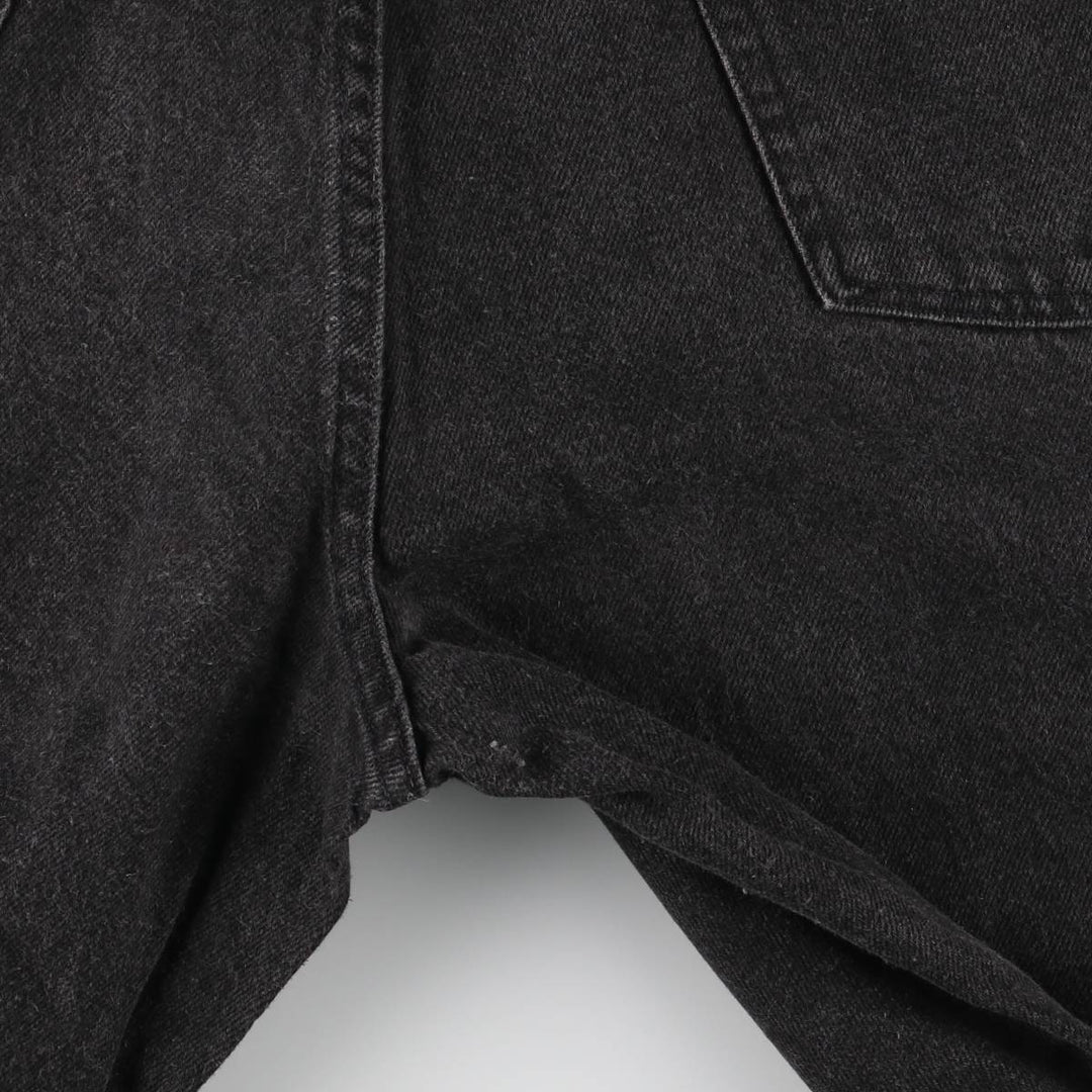 Vintage 90'S Wrangler black denim straight-leg jeans for men, size W33. unclear black type Vintage Second Hand