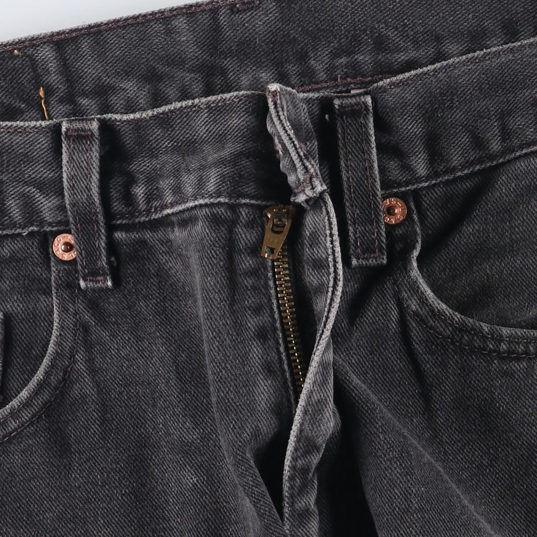 00'S Levi's 550 Relaxed Fit Black Denim Tapered Denim Pants Men's W34 cotton black type Vintage Second Hand