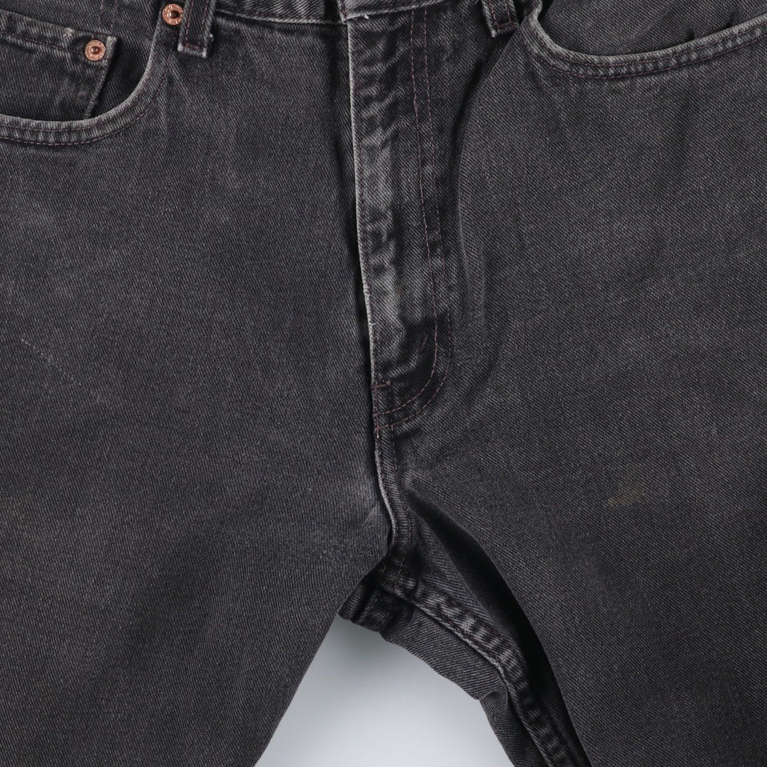 00'S Levi's 550 Relaxed Fit Black Denim Tapered Denim Pants Men's W34 cotton black type Vintage Second Hand