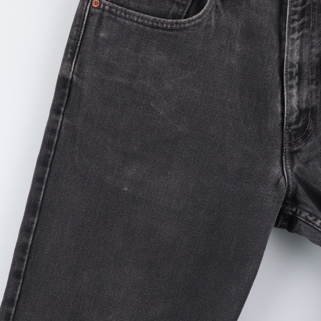 00'S Levi's 550 Relaxed Fit Black Denim Tapered Denim Pants Men's W34 cotton black type Vintage Second Hand