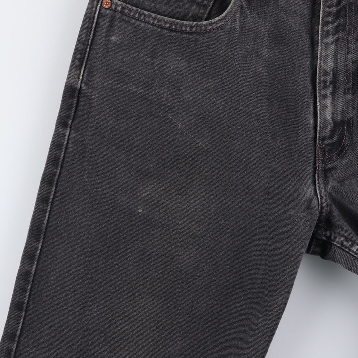 00'S Levi's 550 Relaxed Fit Black Denim Tapered Denim Pants Men's W34 cotton black type Vintage Second Hand