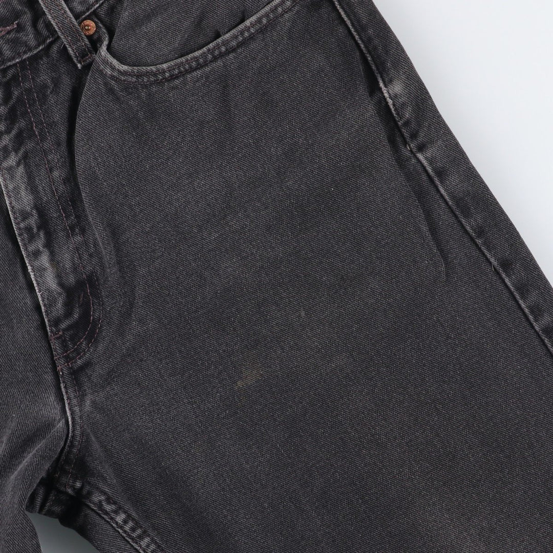00'S Levi's 550 Relaxed Fit Black Denim Tapered Denim Pants Men's W34 cotton black type Vintage Second Hand