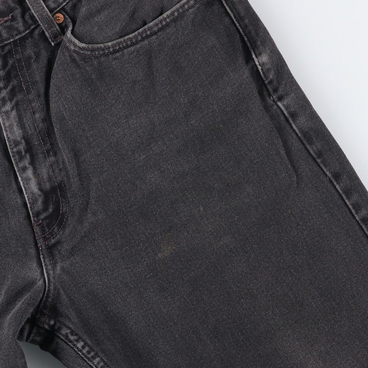 00'S Levi's 550 Relaxed Fit Black Denim Tapered Denim Pants Men's W34 cotton black type Vintage Second Hand