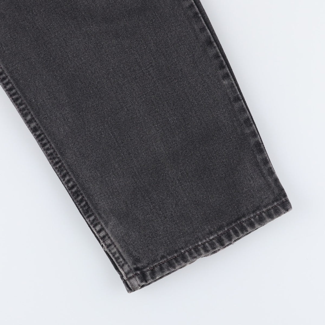 00'S Levi's 550 Relaxed Fit Black Denim Tapered Denim Pants Men's W34 cotton black type Vintage Second Hand