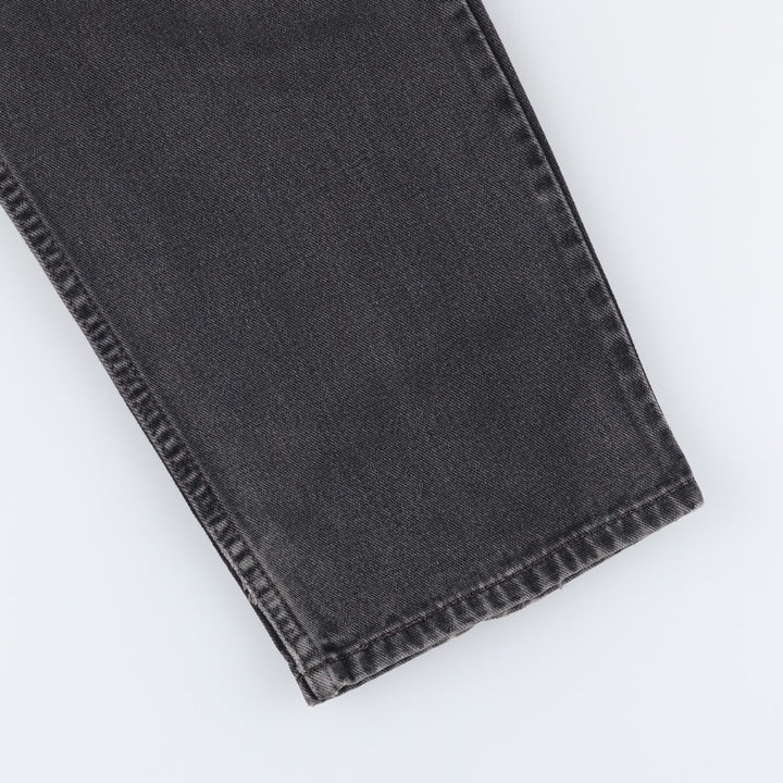 00'S Levi's 550 Relaxed Fit Black Denim Tapered Denim Pants Men's W34 cotton black type Vintage Second Hand