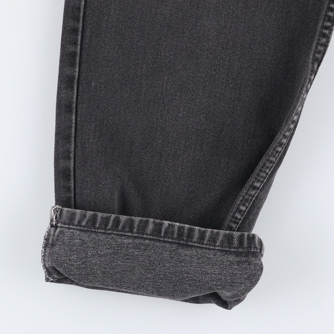 00'S Levi's 550 Relaxed Fit Black Denim Tapered Denim Pants Men's W34 cotton black type Vintage Second Hand