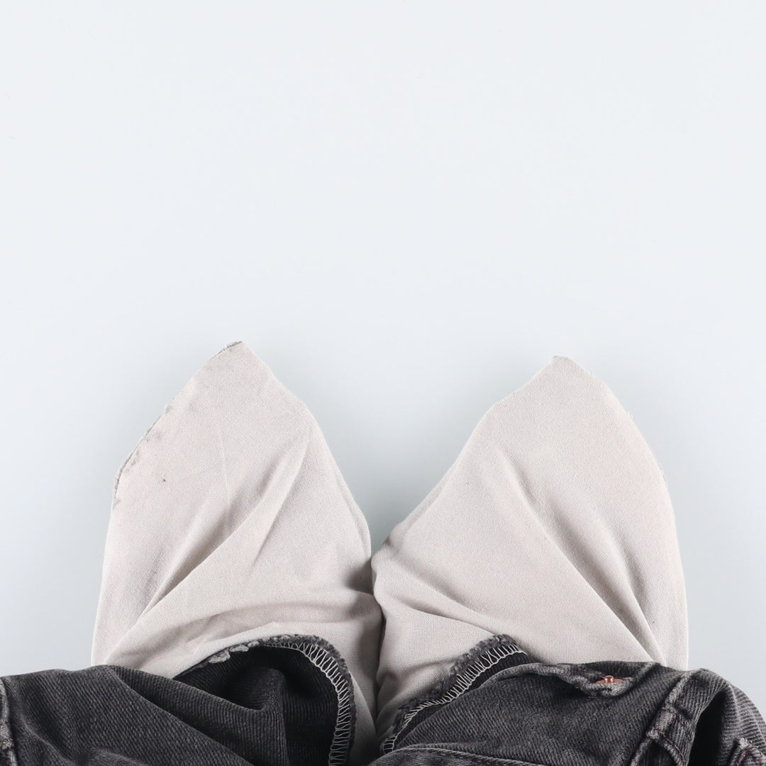 00'S Levi's 550 Relaxed Fit Black Denim Tapered Denim Pants Men's W34 cotton black type Vintage Second Hand