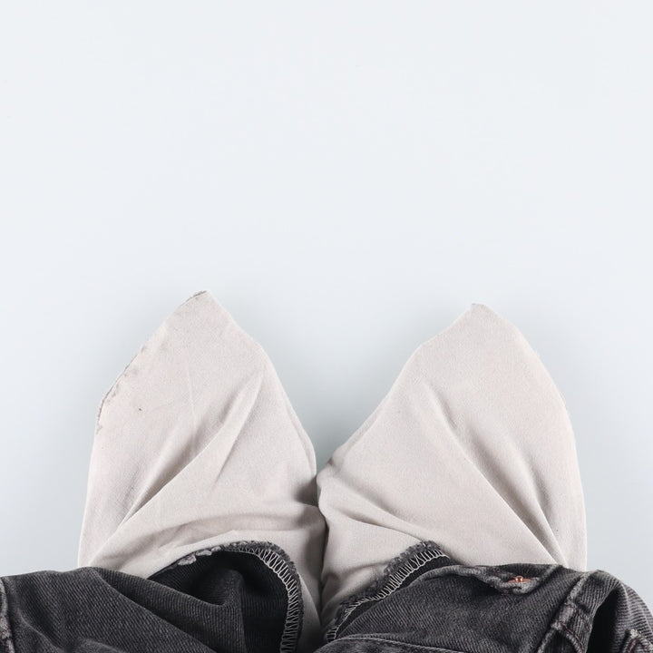 00'S Levi's 550 Relaxed Fit Black Denim Tapered Denim Pants Men's W34 cotton black type Vintage Second Hand