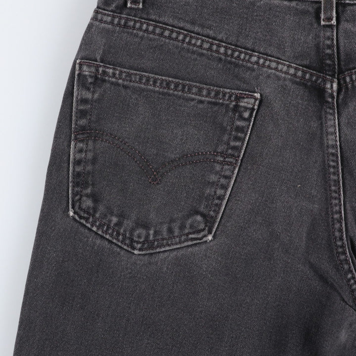 00'S Levi's 550 Relaxed Fit Black Denim Tapered Denim Pants Men's W34 cotton black type Vintage Second Hand