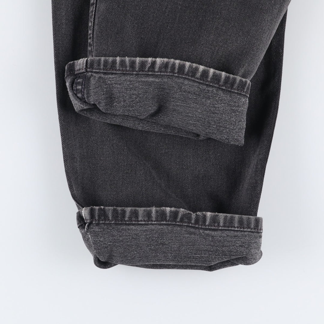 00'S Levi's 550 Relaxed Fit Black Denim Tapered Denim Pants Men's W34 cotton black type Vintage Second Hand