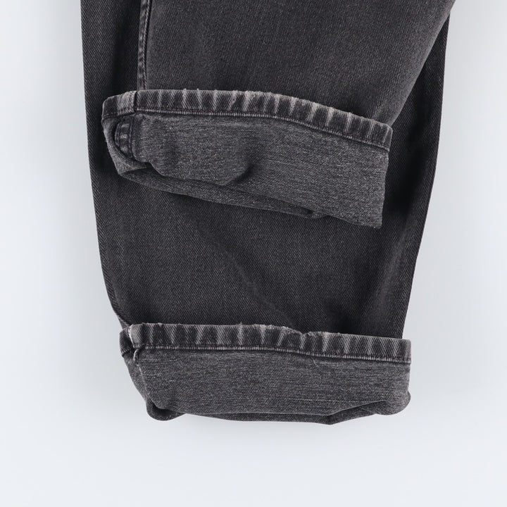 00'S Levi's 550 Relaxed Fit Black Denim Tapered Denim Pants Men's W34 cotton black type Vintage Second Hand