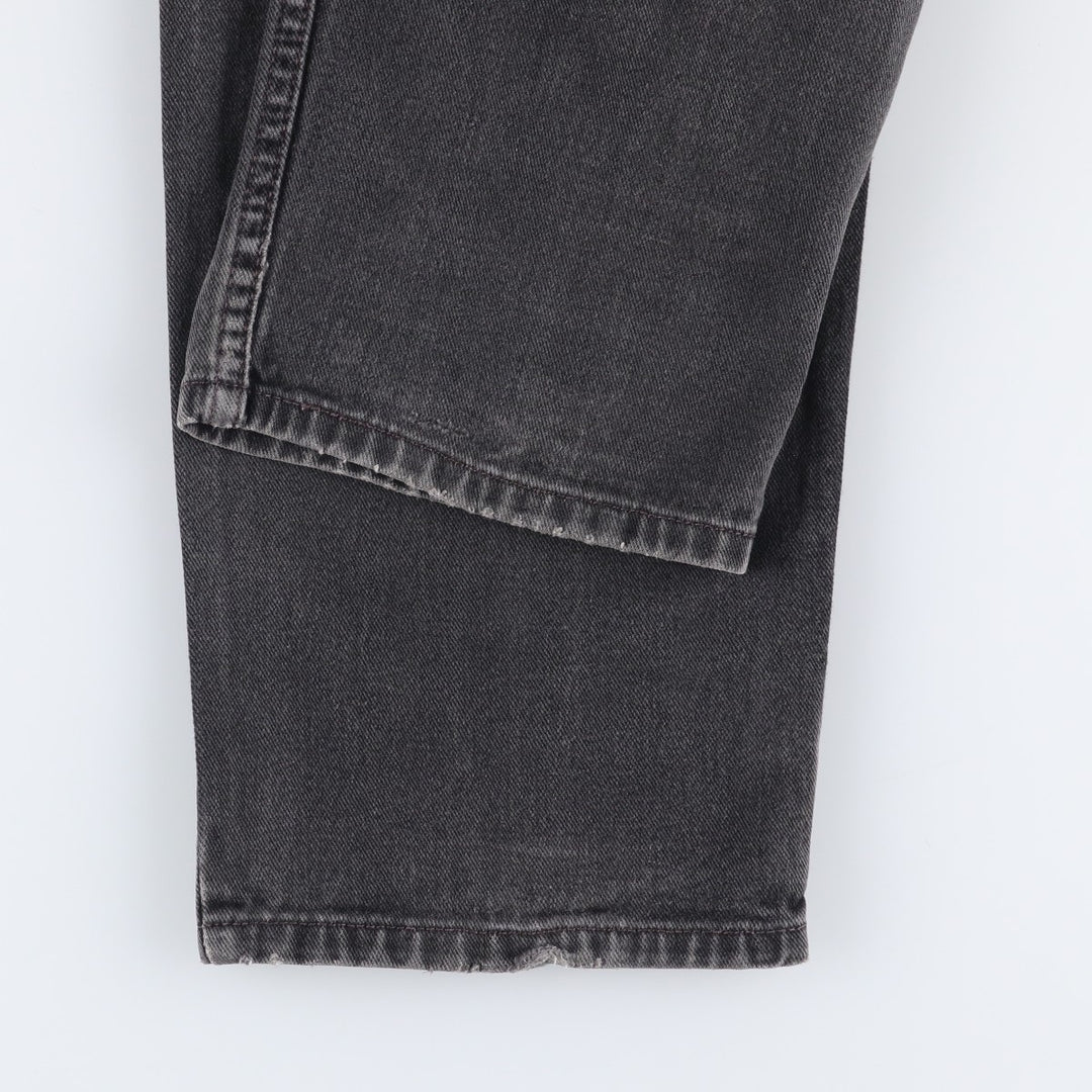 00'S Levi's 550 Relaxed Fit Black Denim Tapered Denim Pants Men's W34 cotton black type Vintage Second Hand