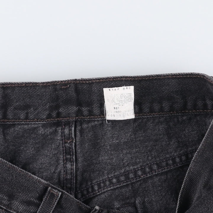 2000'S Levi's 550 Relaxed Fit Tapered Denim Pants, Black, Men's, Size W30 cotton black type Vintage Second Hand