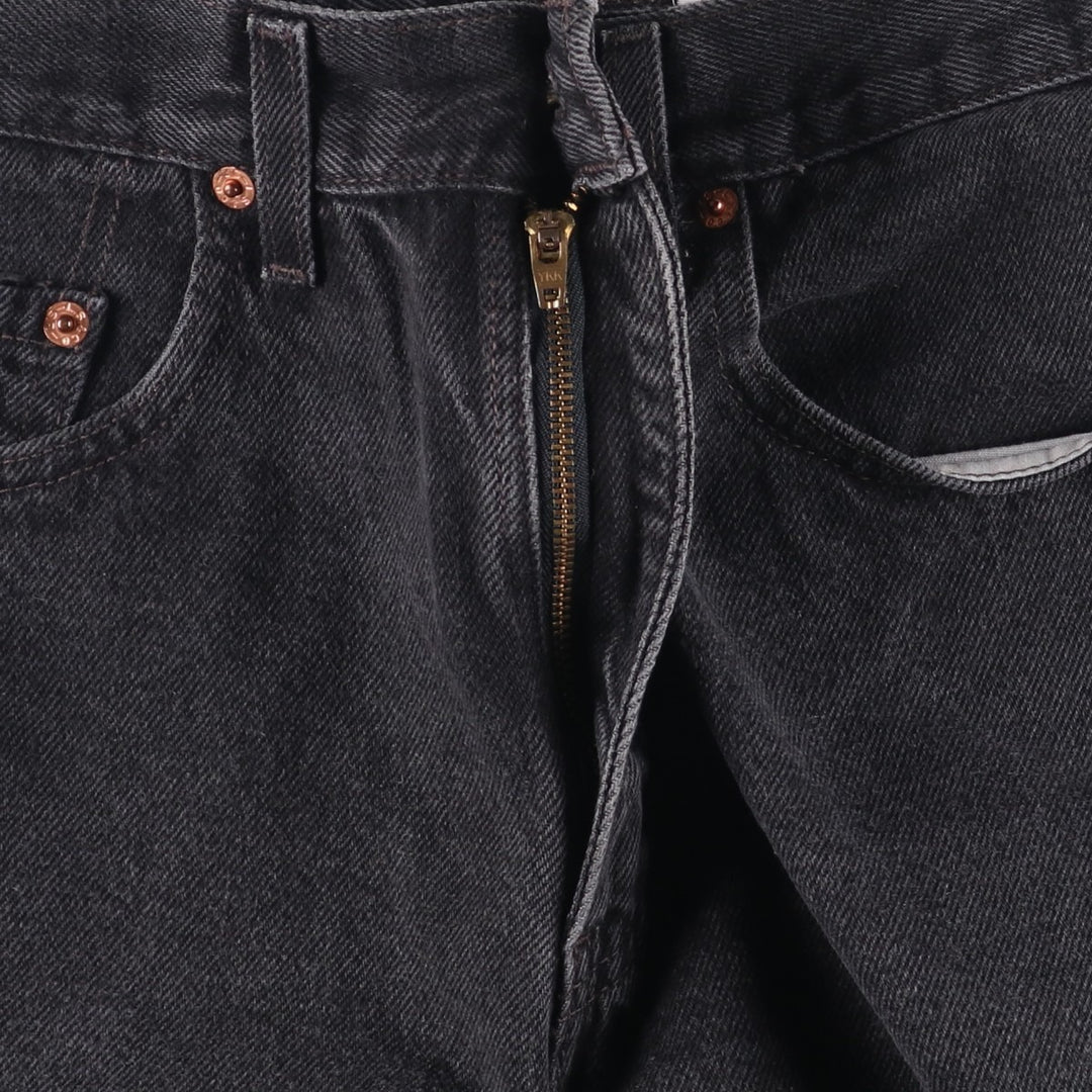 2000'S Levi's 550 Relaxed Fit Tapered Denim Pants, Black, Men's, Size W30 cotton black type Vintage Second Hand