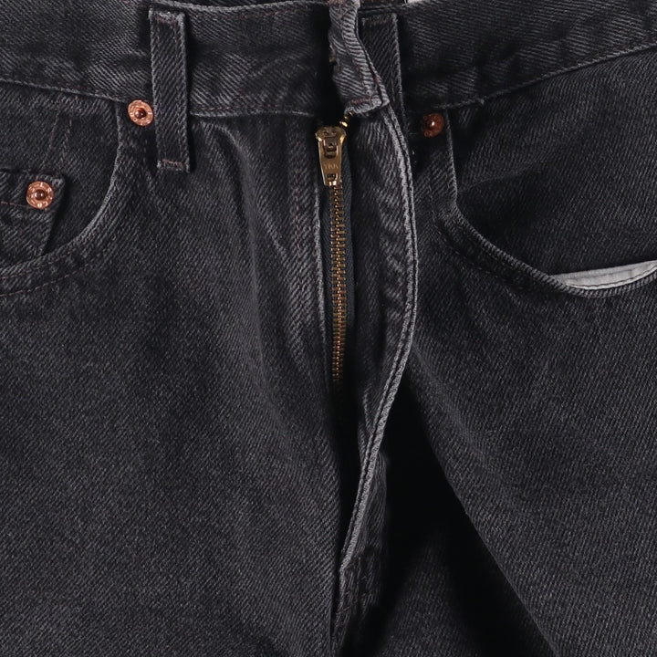 2000'S Levi's 550 Relaxed Fit Tapered Denim Pants, Black, Men's, Size W30 cotton black type Vintage Second Hand