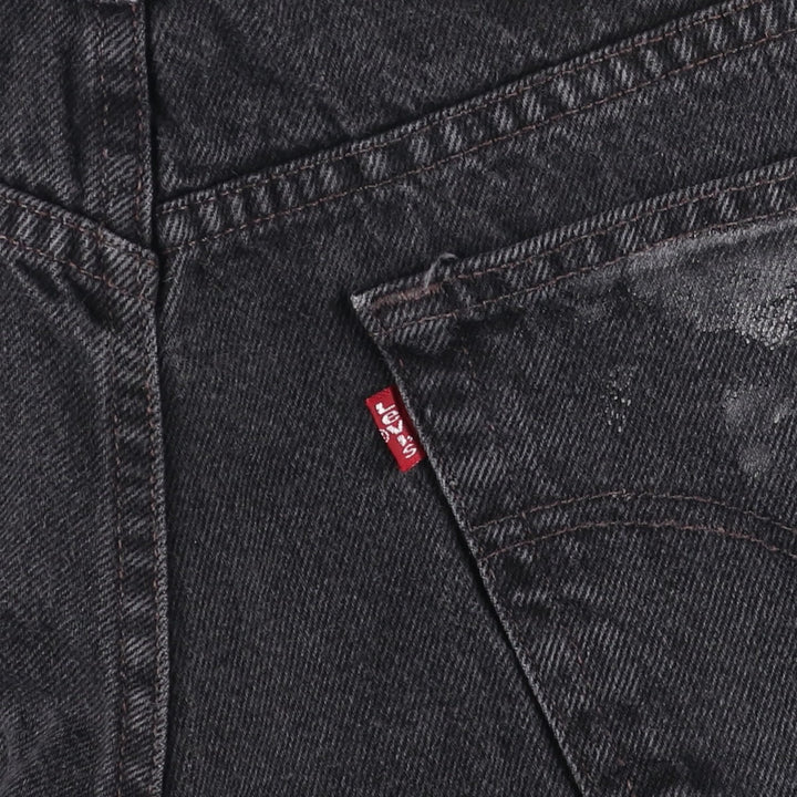 2000'S Levi's 550 Relaxed Fit Tapered Denim Pants, Black, Men's, Size W30 cotton black type Vintage Second Hand