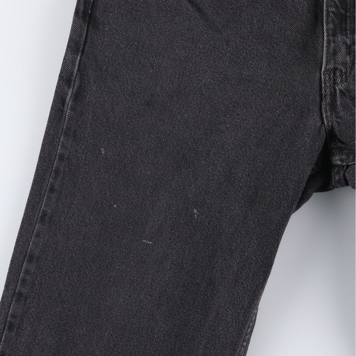 2000'S Levi's 550 Relaxed Fit Tapered Denim Pants, Black, Men's, Size W30 cotton black type Vintage Second Hand