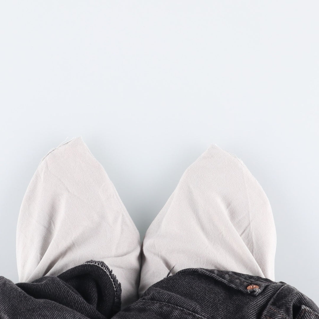 2000'S Levi's 550 Relaxed Fit Tapered Denim Pants, Black, Men's, Size W30 cotton black type Vintage Second Hand