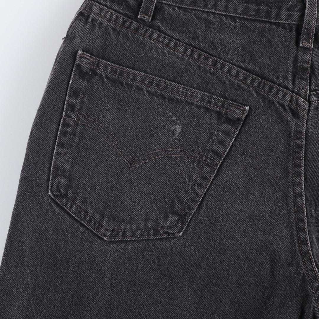 2000'S Levi's 550 Relaxed Fit Tapered Denim Pants, Black, Men's, Size W30 cotton black type Vintage Second Hand