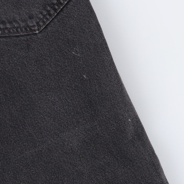 2000'S Levi's 550 Relaxed Fit Tapered Denim Pants, Black, Men's, Size W30 cotton black type Vintage Second Hand