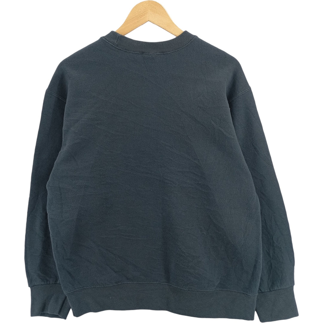 2000'S Fruit of the Loom Heavy Solid Color Blank Sweatshirt, Men's Size Medium cotton black type Vintage Second Hand