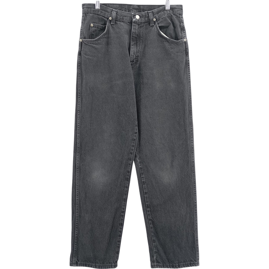 Wrangler Men's Black Denim Straight Leg Denim Pants, Size W30 unclear black type Vintage Second Hand