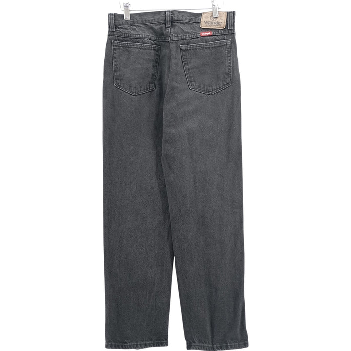 Wrangler Men's Black Denim Straight Leg Denim Pants, Size W30 unclear black type Vintage Second Hand