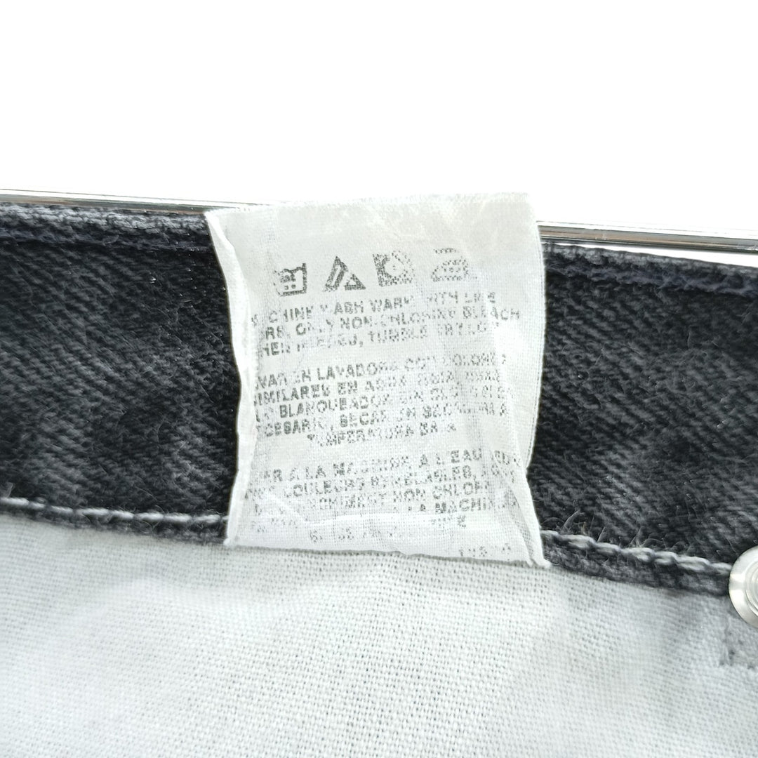 Wrangler Men's Black Denim Straight Leg Denim Pants, Size W30 unclear black type Vintage Second Hand