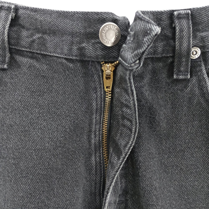 Wrangler Men's Black Denim Straight Leg Denim Pants, Size W30 unclear black type Vintage Second Hand