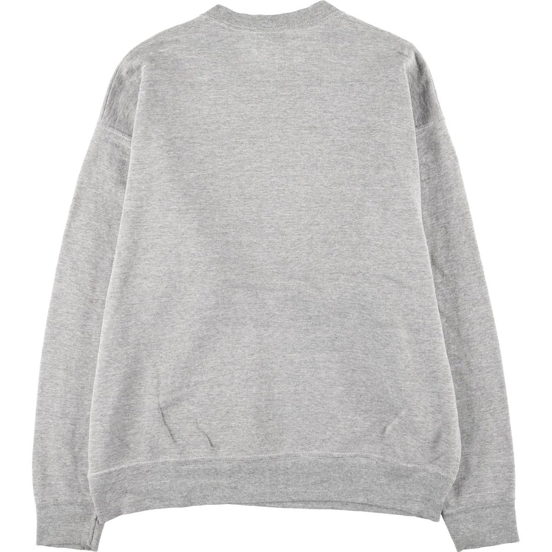 Vintage 90'S Fruit of the Loom Heavy Cotton College Sweatshirt, Made in USA, Men's Size XL cotton gray type Vintage Second Hand