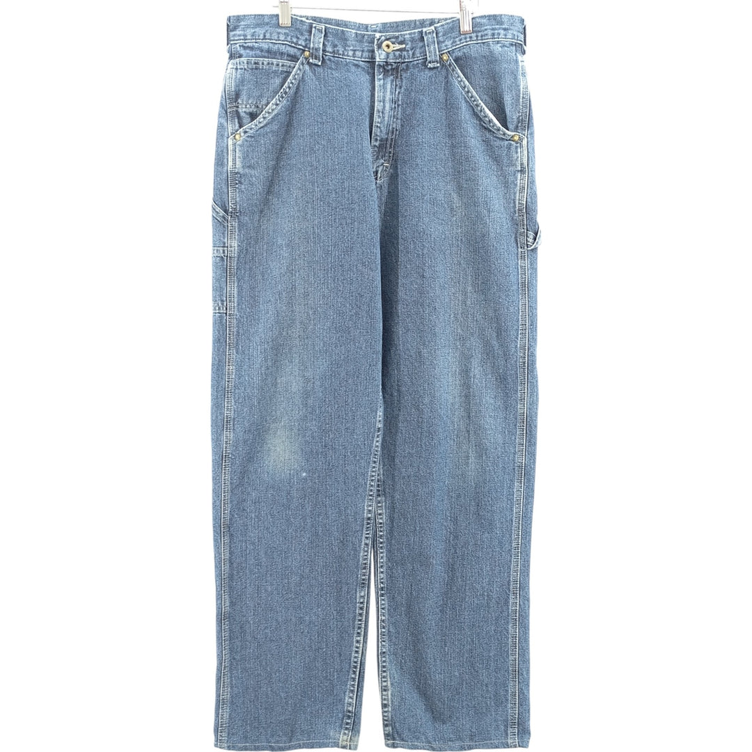 Lee DUNGAREES denim painter pants for men, size W34 unclear blue type Vintage Second Hand