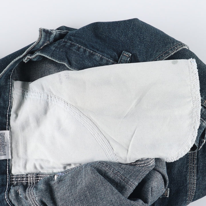 00'S Wrangler CARPENTER denim painter pants for men, equivalent to w37 cotton blue type Vintage Second Hand