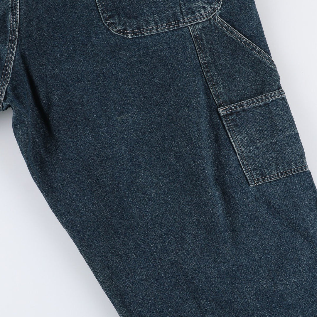 00'S Wrangler CARPENTER denim painter pants for men, equivalent to w37 cotton blue type Vintage Second Hand
