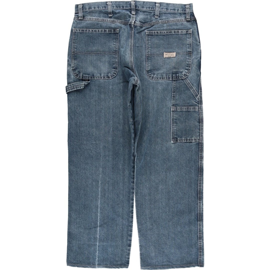 00'S Wrangler CARPENTER denim painter pants for men, equivalent to W34 cotton blue type Vintage Second Hand