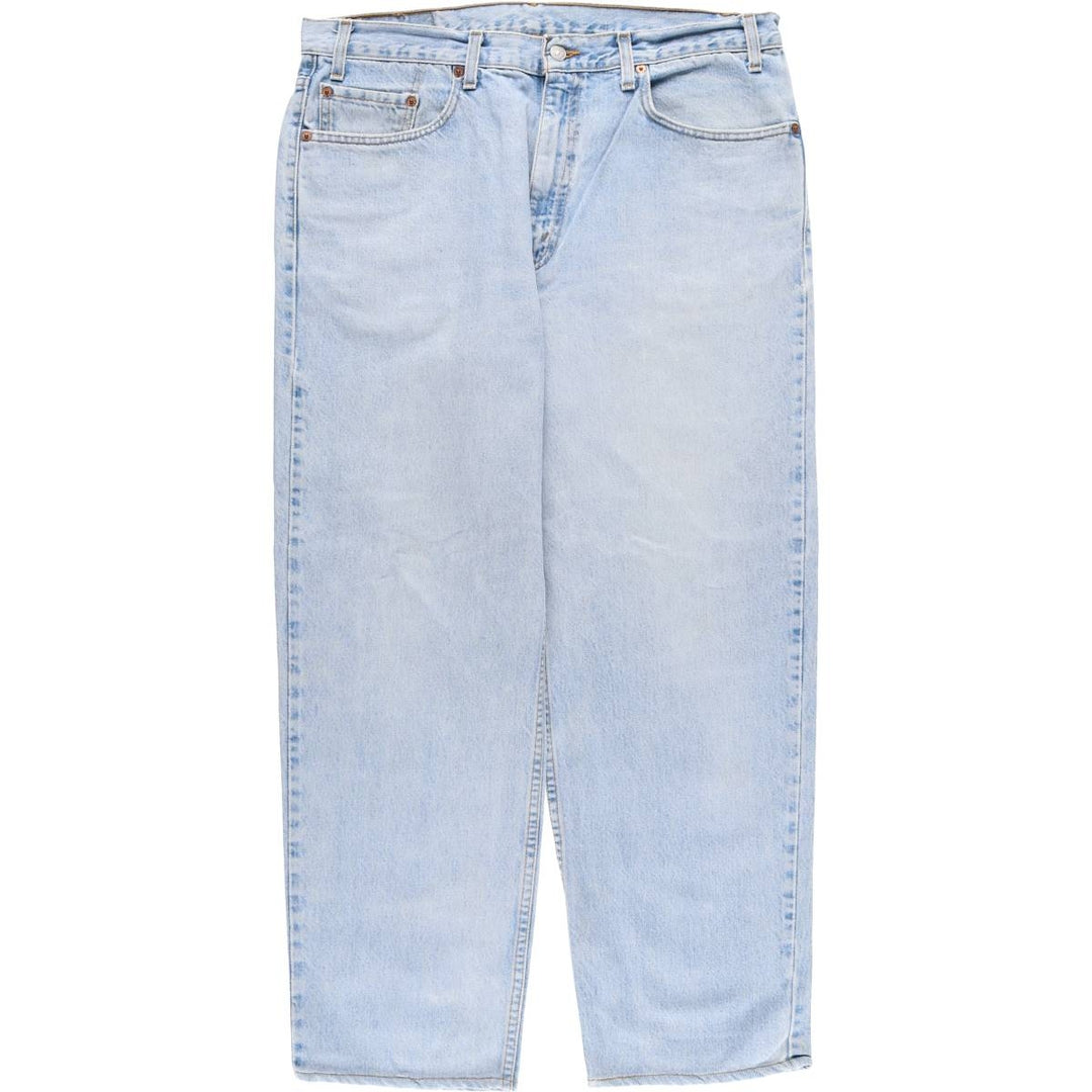 90'S Levi's 550 Relaxed Fit Tapered Denim Pants, Made in USA, Men's, Size 37, Vintage cotton blue type Vintage Second Hand