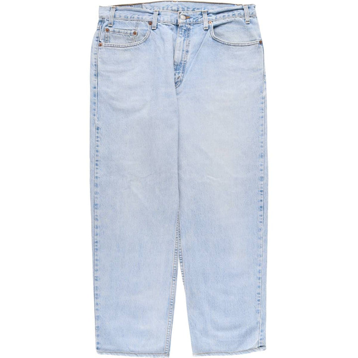 90'S Levi's 550 Relaxed Fit Tapered Denim Pants, Made in USA, Men's, Size 37, Vintage cotton blue type Vintage Second Hand
