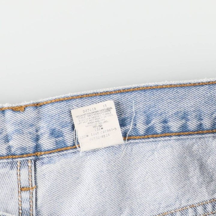 90'S Levi's 550 Relaxed Fit Tapered Denim Pants, Made in USA, Men's, Size 37, Vintage cotton blue type Vintage Second Hand