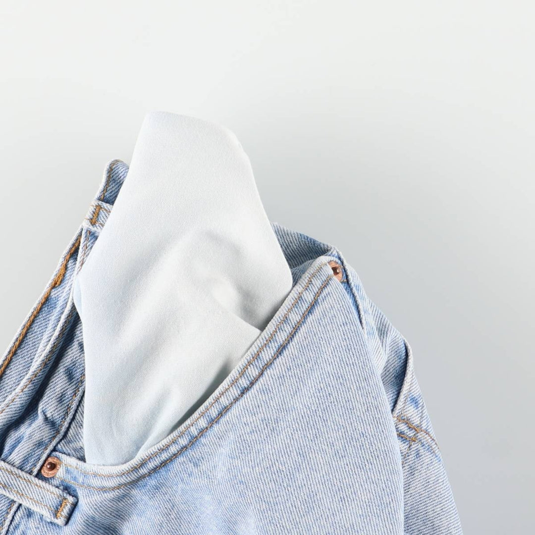 90'S Levi's 550 Relaxed Fit Tapered Denim Pants, Made in USA, Men's, Size 37, Vintage cotton blue type Vintage Second Hand