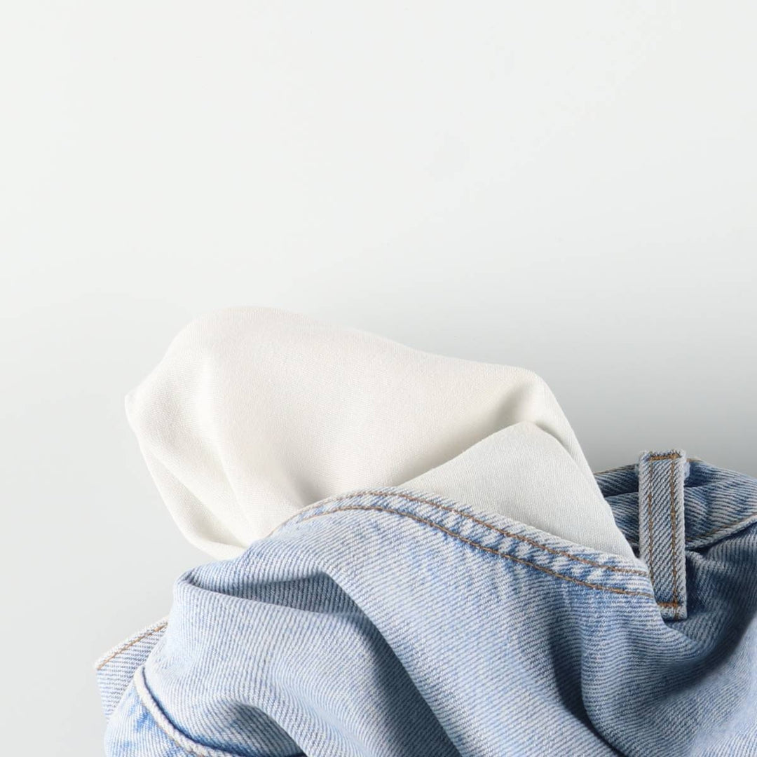 90'S Levi's 550 Relaxed Fit Tapered Denim Pants, Made in USA, Men's, Size 37, Vintage cotton blue type Vintage Second Hand