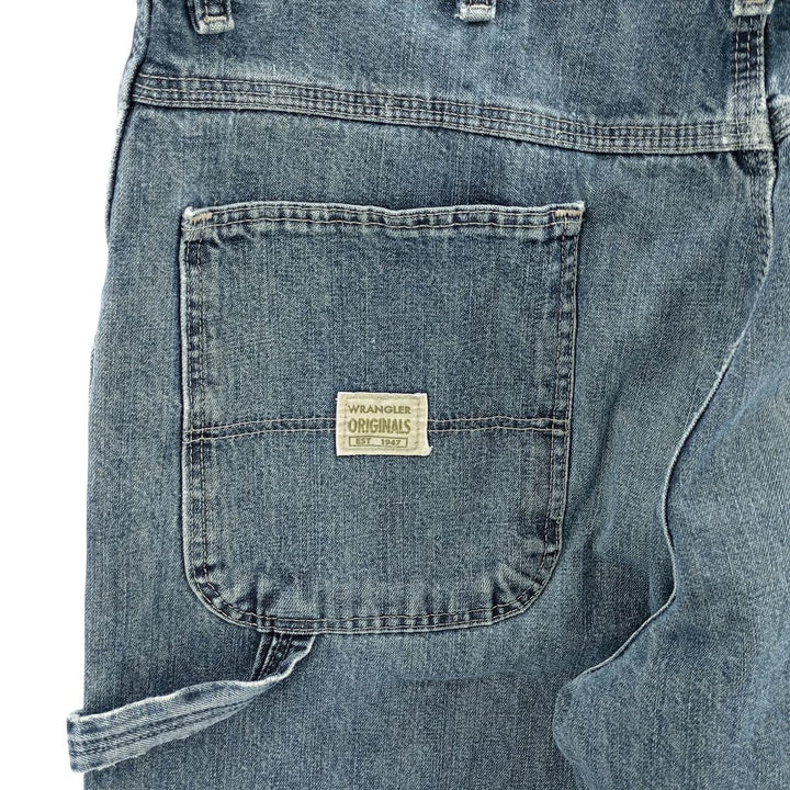 2000'S Wrangler Originals Carpenter Denim Painter Pants, Men's, Size W34 cotton blue type Vintage Second Hand