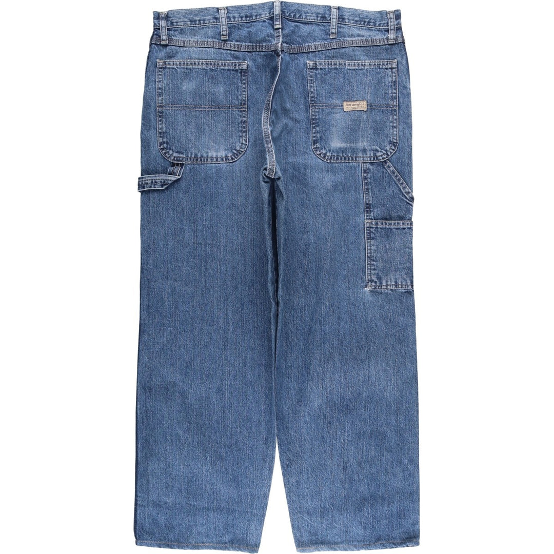00'S Wrangler CARPENTER denim painter pants for men, equivalent to w37 cotton blue type Vintage Second Hand