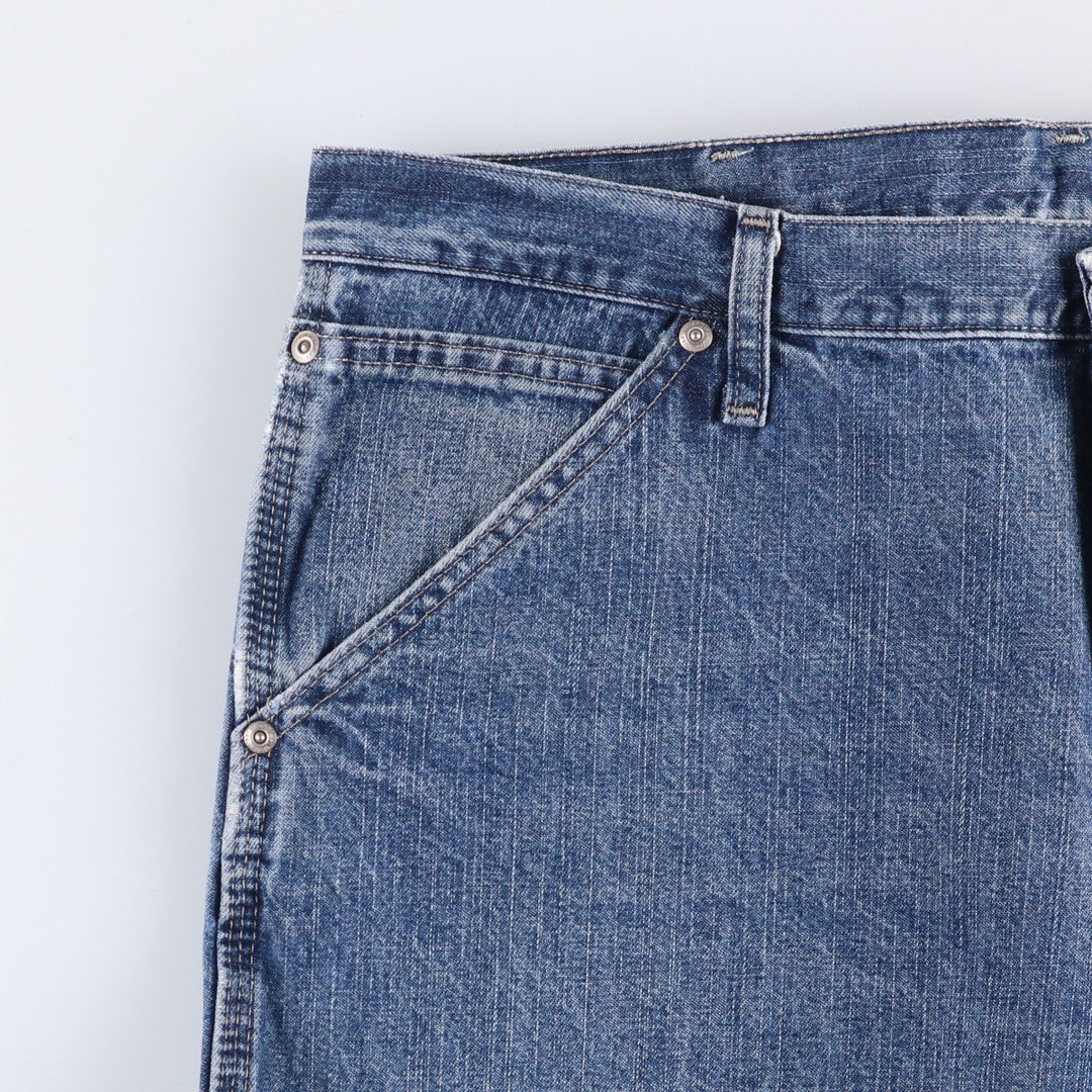 00'S Wrangler CARPENTER denim painter pants for men, equivalent to w37 cotton blue type Vintage Second Hand