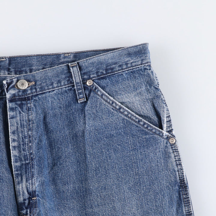 00'S Wrangler CARPENTER denim painter pants for men, equivalent to w37 cotton blue type Vintage Second Hand