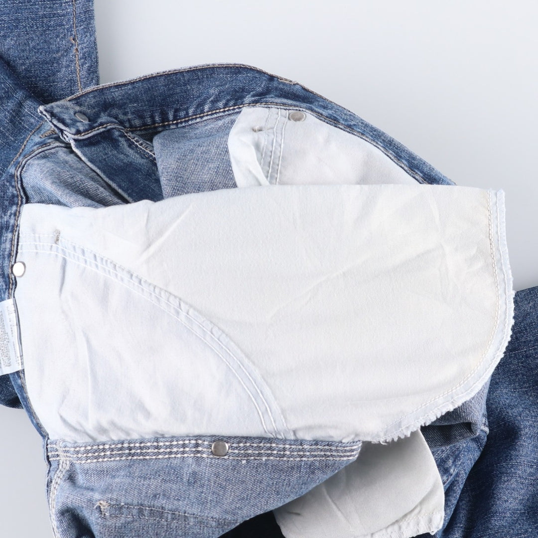 00'S Wrangler CARPENTER denim painter pants for men, equivalent to w37 cotton blue type Vintage Second Hand