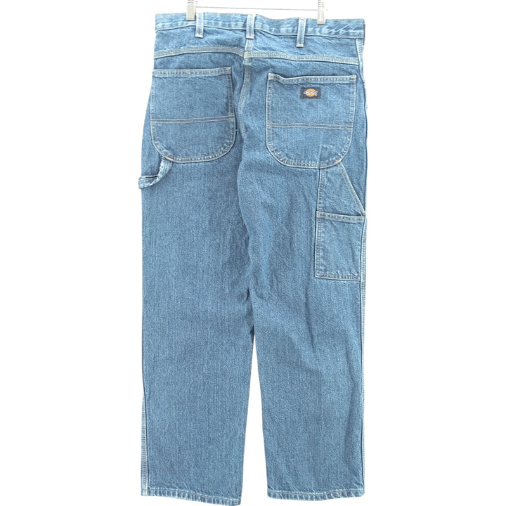 Dickies denim painter pants for men, equivalent to W34 cotton blue type Vintage Second Hand